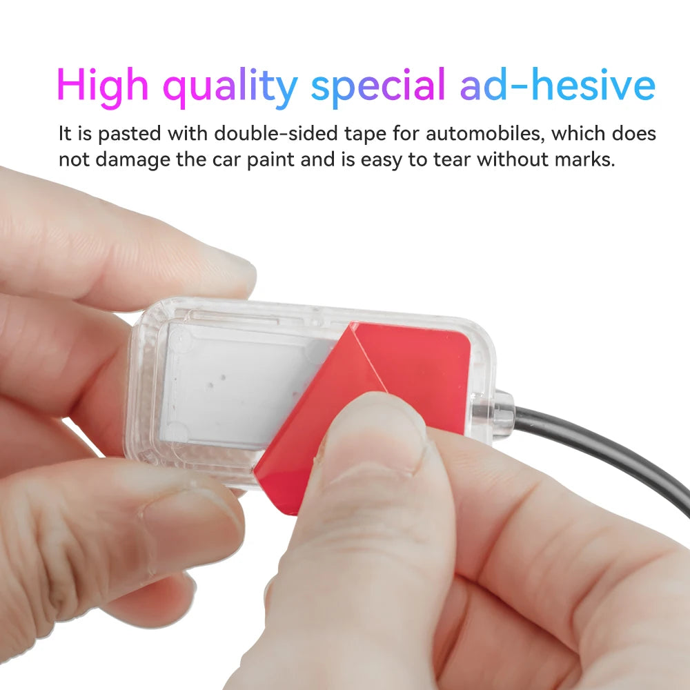 Transform Your Car's Interior with LED Ambient Foot Strip Lighting Kit - Remote & Music Control RGB Decorative Lamp