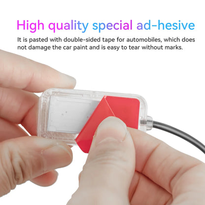 Transform Your Car's Interior with LED Ambient Foot Strip Lighting Kit - Remote & Music Control RGB Decorative Lamp