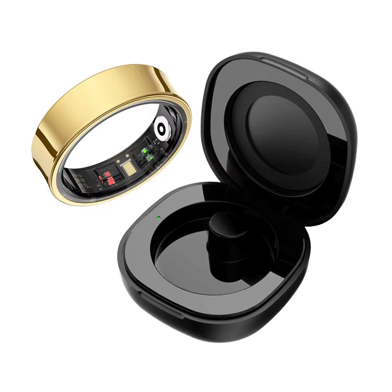 Revolutionary R09 Smart Ring for Men and Women: Your Ultimate Health Companion with Heart Rate, Blood Oxygen, and Skin Temperature Monitoring - 5ATM Waterproof for Android and iOS