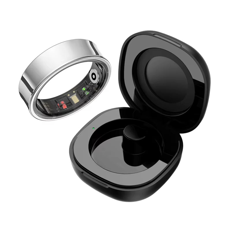 Revolutionary R09 Smart Ring for Men and Women: Your Ultimate Health Companion with Heart Rate, Blood Oxygen, and Skin Temperature Monitoring - 5ATM Waterproof for Android and iOS